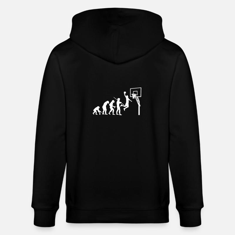 Evolution de basket-ball T-shirt - Veste à capuche bio CULTIVATOR Stanley/Stella Unisexe - noir