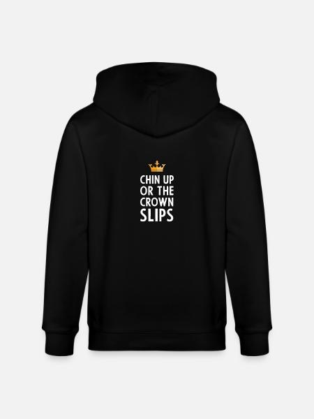 Chin Up lahja prinsessa - Stanley/Stella CULTIVATOR unisex vetoketjullinen luomuhuppari - musta