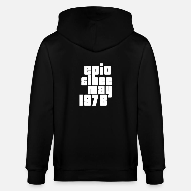 epic since may 1978 - Veste à capuche bio CULTIVATOR Stanley/Stella Unisexe - noir