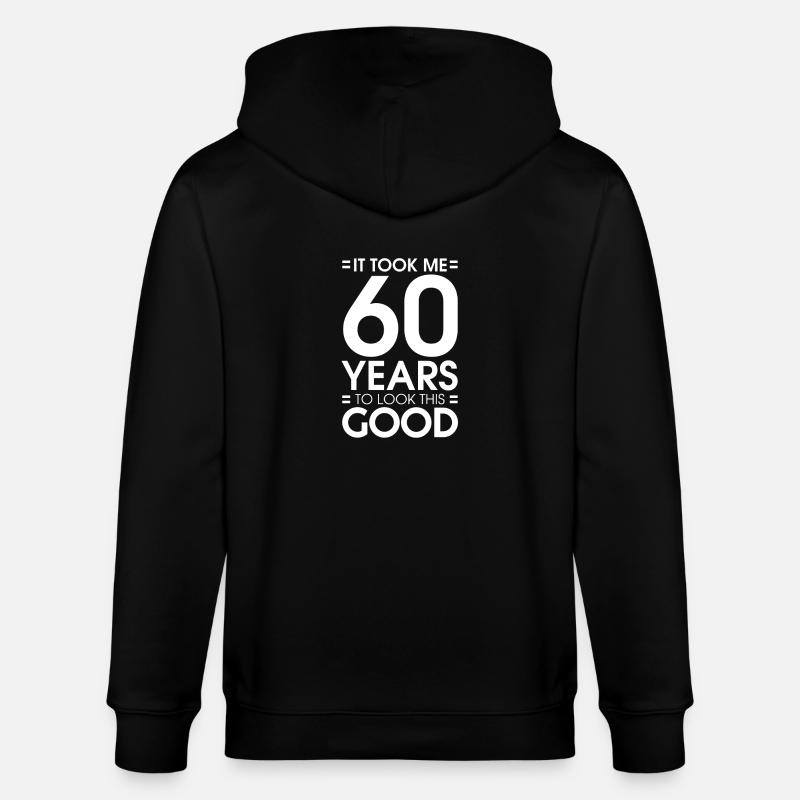 60 ans 60e anniversaire - Veste à capuche bio CULTIVATOR Stanley/Stella Unisexe - noir