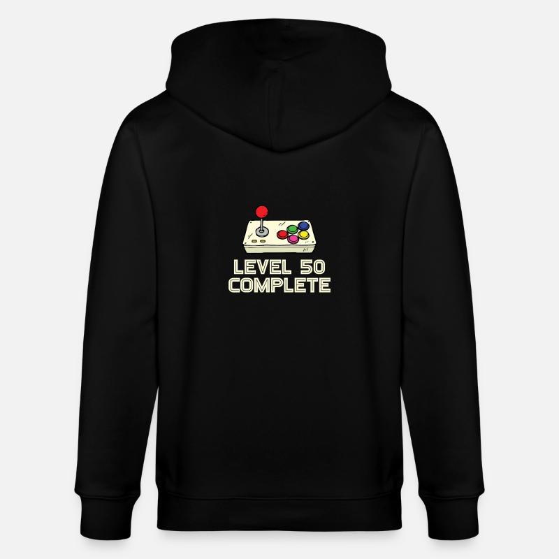 Niveau 50 complet - Veste à capuche bio CULTIVATOR Stanley/Stella Unisexe - noir