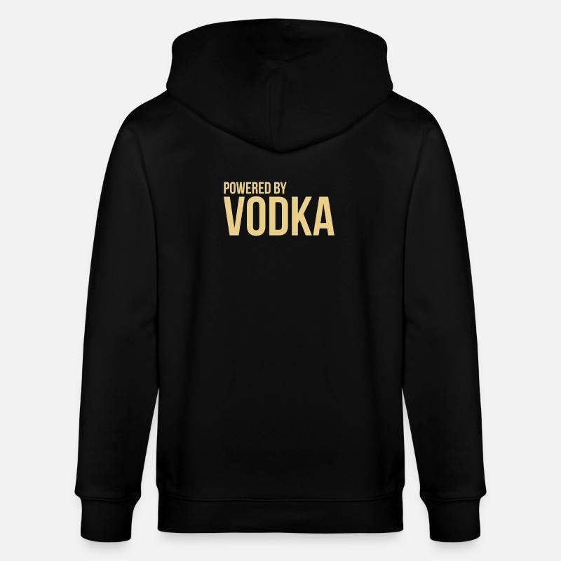 Powered by Vodka - Stanley/Stella Unisex Bio-Kapuzenjacke CULTIVATOR  - Schwarz