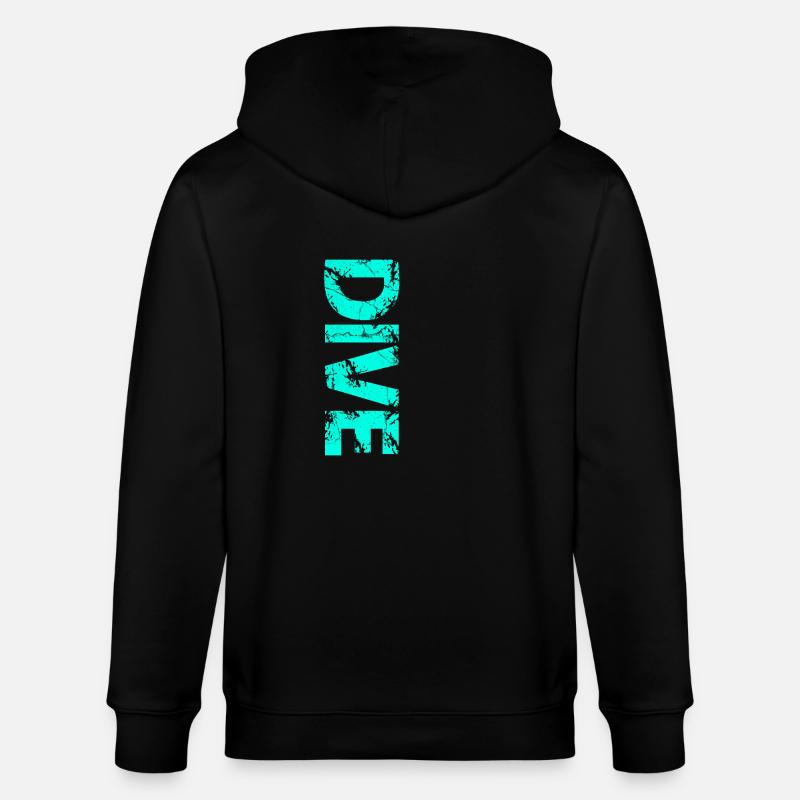 dive - Stanley/Stella CULTIVATOR  Unisex Organic Hooded Jacket - black