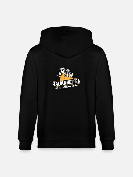 Bauarbeiter · Baustelle · Bagger · Bauarbeiten - Stanley/Stella Unisex Bio-Kapuzenjacke CULTIVATOR  - Schwarz