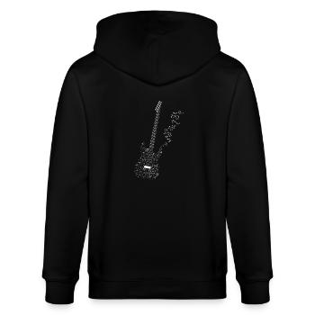 Cadeau Note Guitariste Guitare Guitare électrique Guitare électrique - Veste à capuche bio CULTIVATOR Stanley/Stella Unisexe - noir - Dos - Anna (173cm)