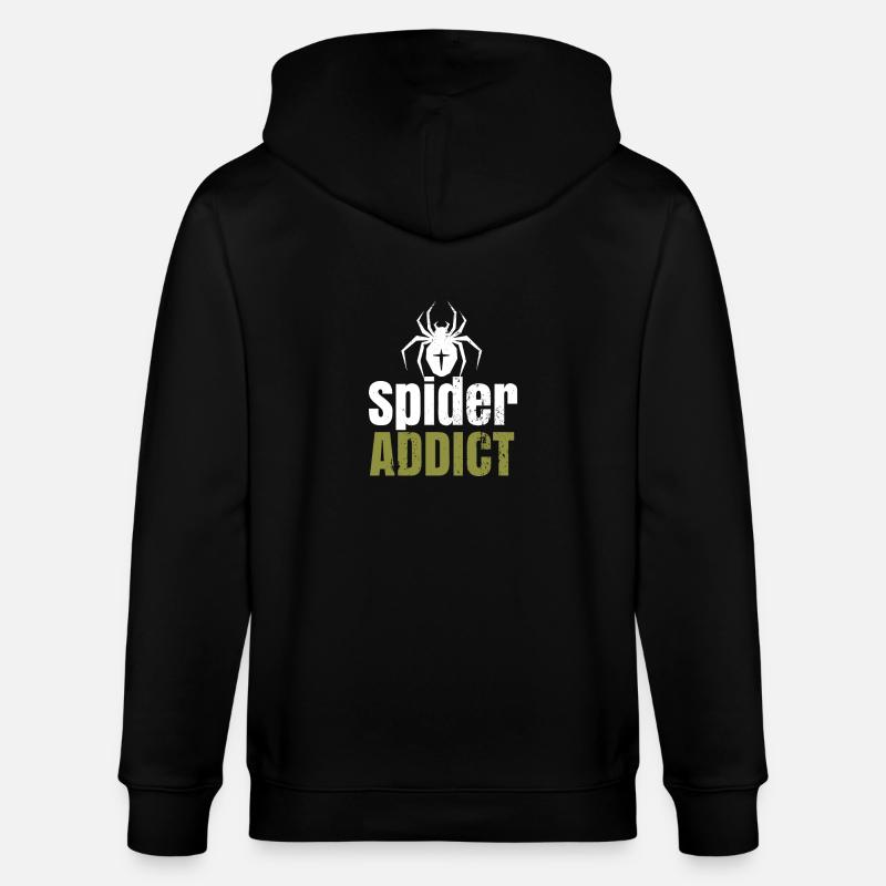 Spinne - Stanley/Stella Unisex Bio-Kapuzenjacke CULTIVATOR  - Schwarz