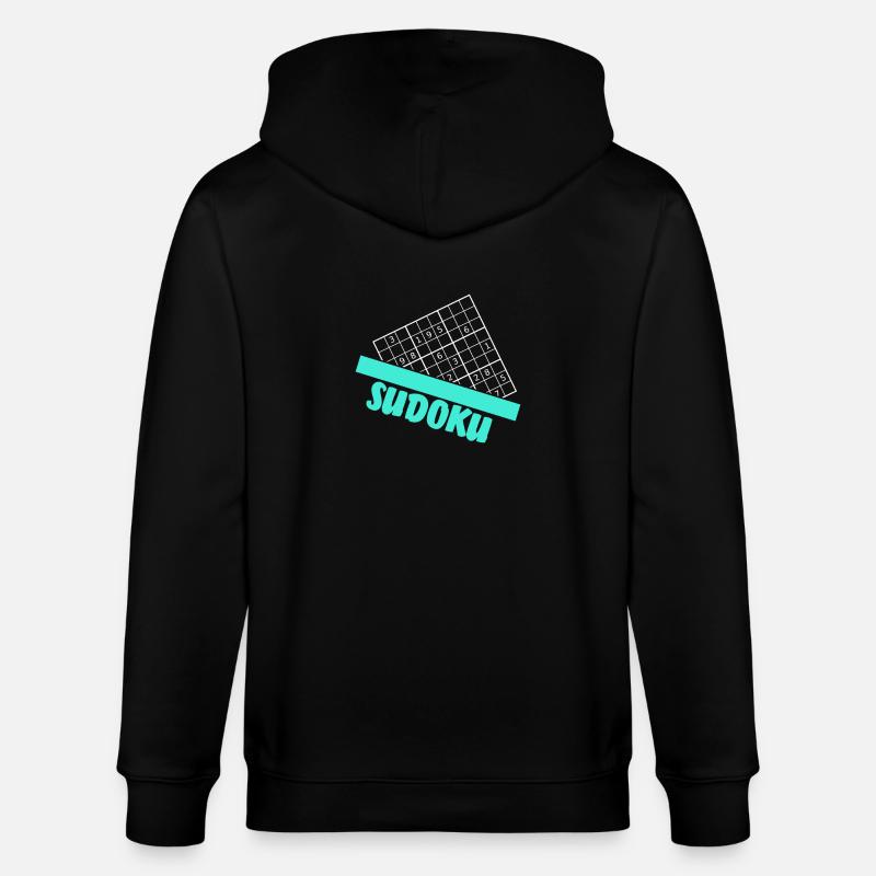 Sudoku Geschenk - Stanley/Stella Unisex Bio-Kapuzenjacke CULTIVATOR  - Schwarz