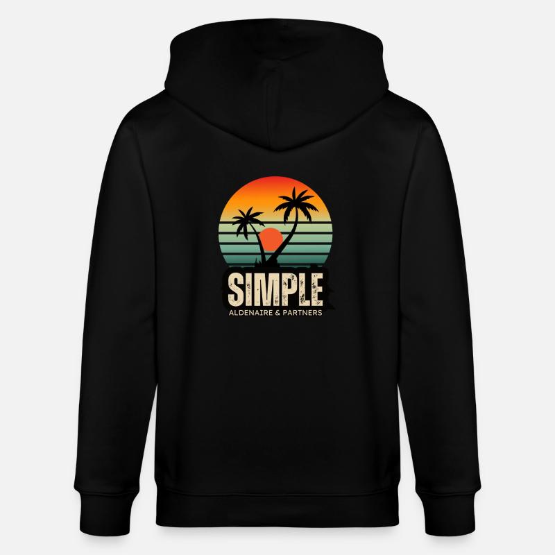 Coucher de soleil 4 - Veste à capuche bio CULTIVATOR Stanley/Stella Unisexe - noir