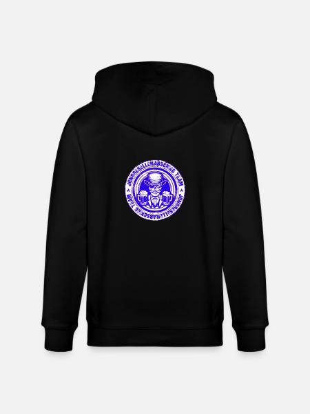 Bachelor Party Team Skeleton - Stanley/Stella CULTIVATOR  Unisex Organic Hooded Jacket - black