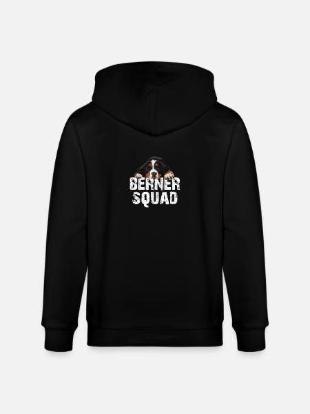 Berner Sennenhund - Stanley/Stella Unisex Bio-Kapuzenjacke CULTIVATOR  - Schwarz