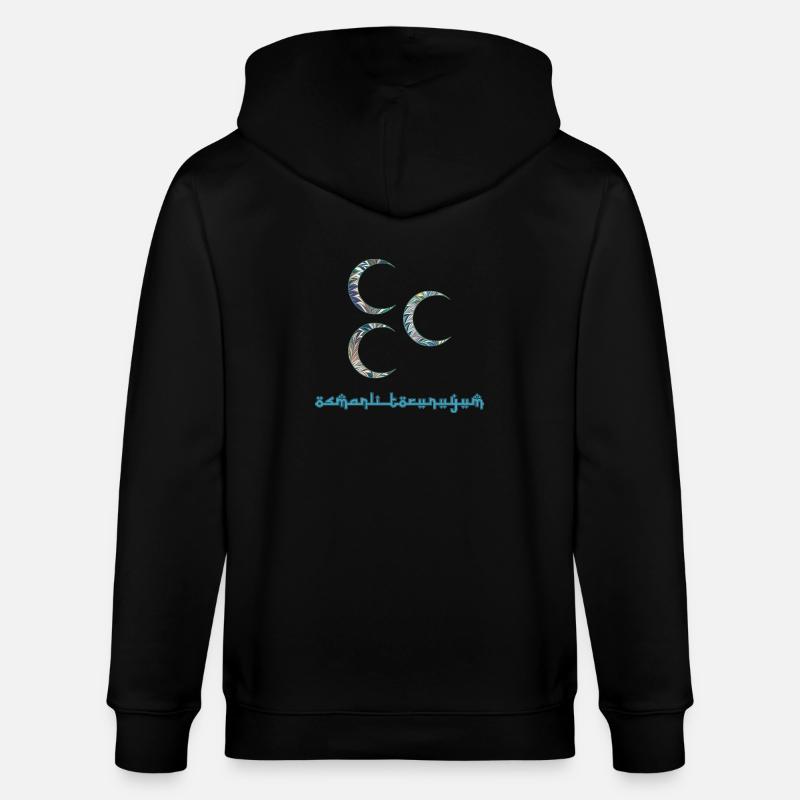 halbmonde e 733 - Stanley/Stella Unisex Bio-Kapuzenjacke CULTIVATOR  - Schwarz