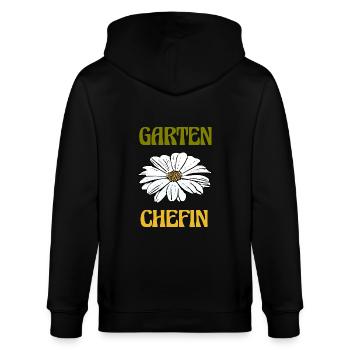 Garten Blume Gartenchefin - Stanley/Stella Unisex Bio-Kapuzenjacke CULTIVATOR  - Schwarz - Hinten - Anna (173cm)