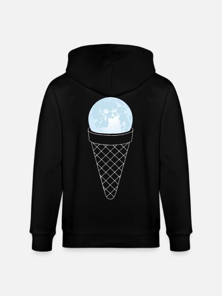 Lune et crème glacée - Stanley/Stella CULTIVATOR  Unisex Organic Hooded Jacket - black