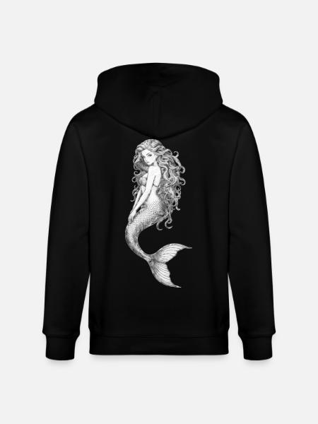 Under the sea 🧜 - Stanley/Stella CULTIVATOR Unisex Organic Hooded Jacket - black