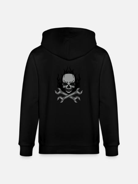 Tuning Skull - Stanley/Stella Unisex Bio-Kapuzenjacke CULTIVATOR - Schwarz