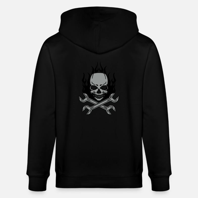 Tuning Skull - Veste à capuche bio CULTIVATOR Stanley/Stella Unisexe - noir