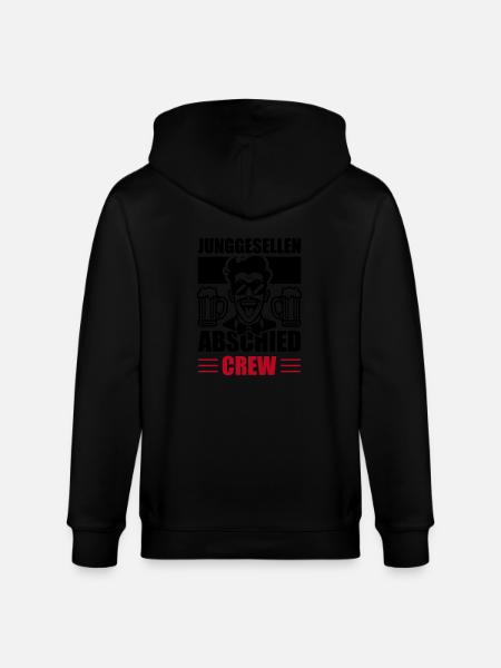 Bachelor Party Crew - Stanley/Stella CULTIVATOR  Unisex Organic Hooded Jacket - black