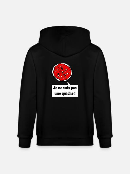 pizza - Veste à capuche bio CULTIVATOR Stanley/Stella Unisexe - noir
