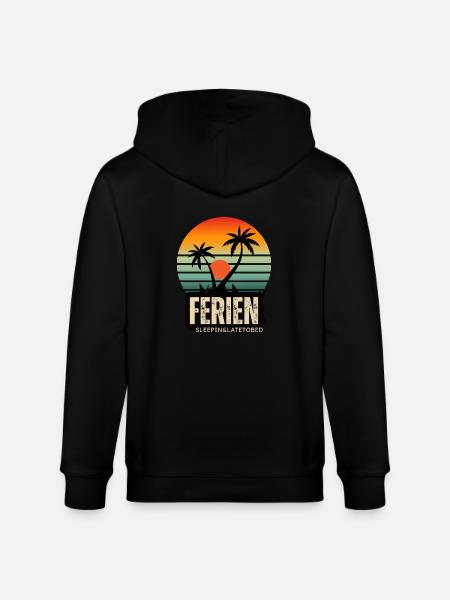 Ferien - Stanley/Stella Unisex Bio-Kapuzenjacke CULTIVATOR - Schwarz