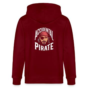 Amputation Disability - Stanley/Stella CULTIVATOR  Unisex Organic Hooded Jacket - burgundy - Back - Anna (173cm)