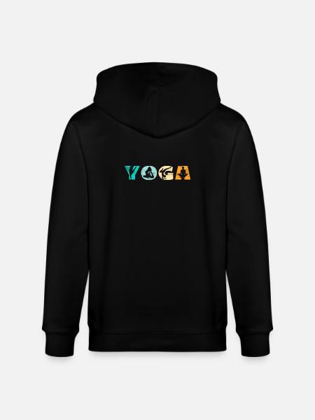 Yoga - Stanley/Stella CULTIVATOR Unisex Organic Hooded Jacket - black