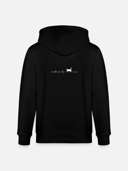 Chats Chats - Veste à capuche bio CULTIVATOR Stanley/Stella Unisexe - noir