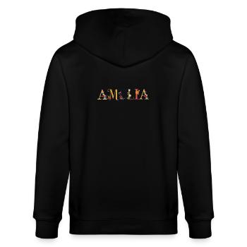 Amelia - Veste à capuche bio CULTIVATOR Stanley/Stella Unisexe - noir - Dos - Anna (173cm)