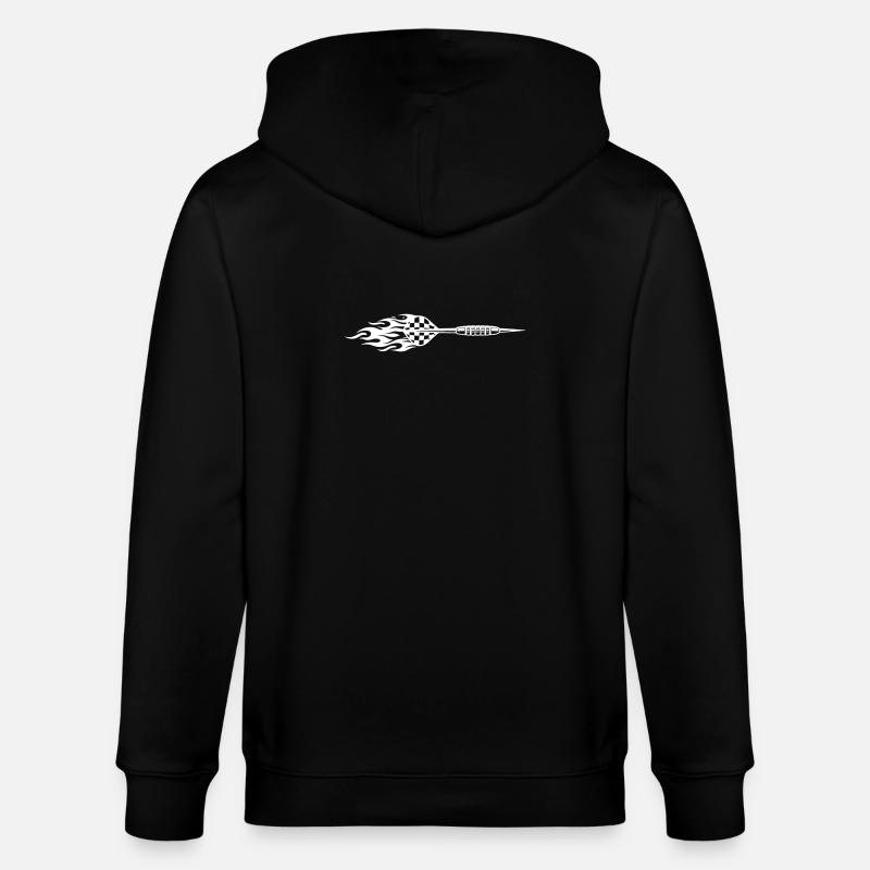 Symbole de fléchette Feu - Veste à capuche bio CULTIVATOR Stanley/Stella Unisexe - noir
