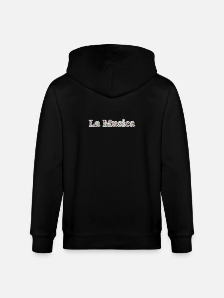La Musica - Veste à capuche bio CULTIVATOR Stanley/Stella Unisexe - noir