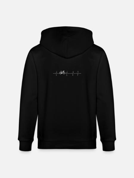 Vélo CyclePulse Heartbeat - Veste à capuche bio CULTIVATOR Stanley/Stella Unisexe - noir