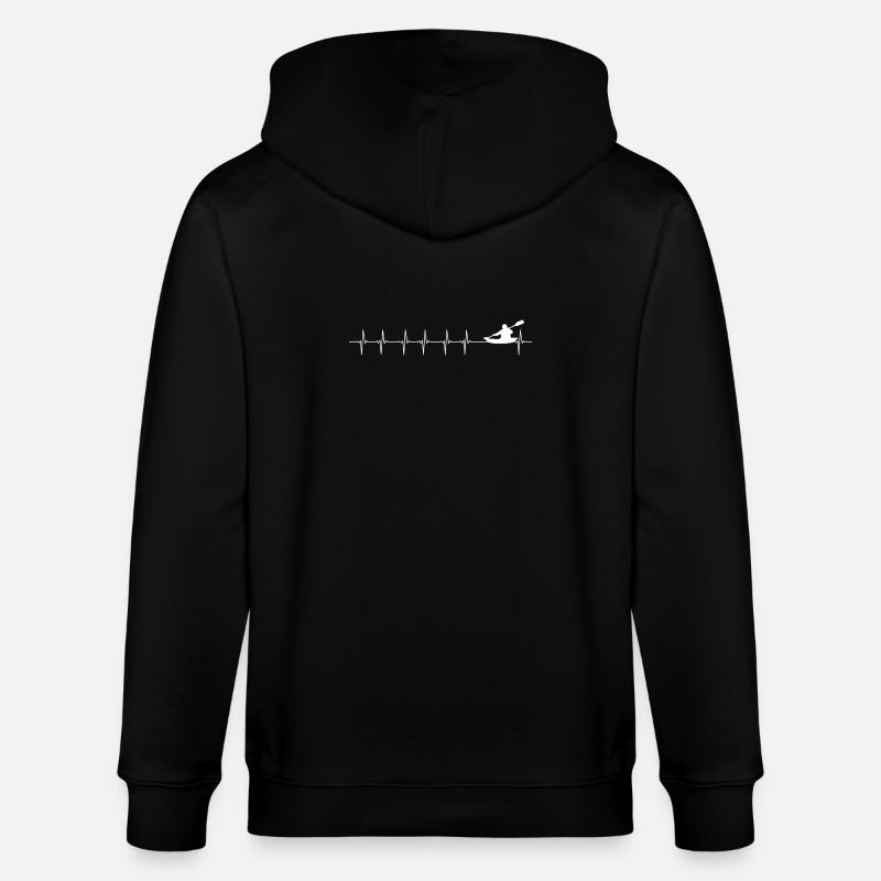 Kayak Pulse sur la rivière Graphique - Veste à capuche bio CULTIVATOR Stanley/Stella Unisexe - noir