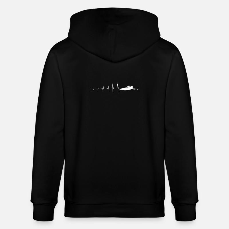 Battement de cœur nageant - Veste à capuche bio CULTIVATOR Stanley/Stella Unisexe - noir