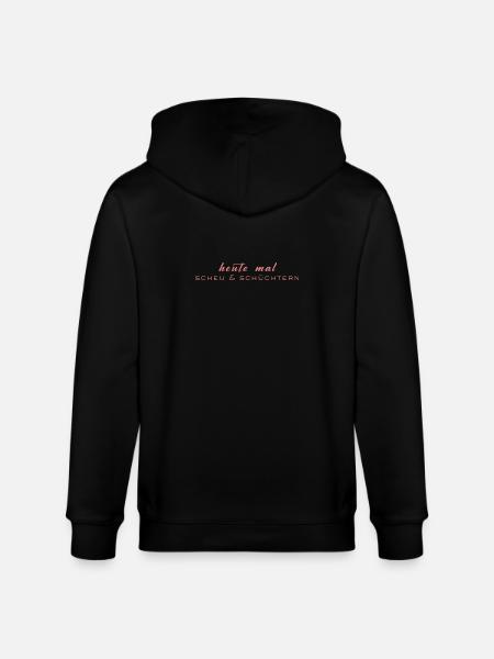 Heute mal scheu & schüchtern - Stanley/Stella Unisex Bio-Kapuzenjacke CULTIVATOR - Schwarz