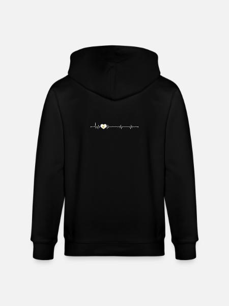 Bird Within Pulse Heart - Stanley/Stella CULTIVATOR  Unisex Organic Hooded Jacket - black