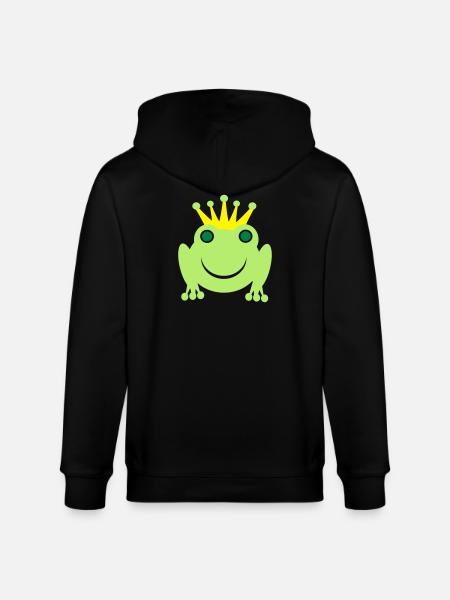 Frog King - Stanley/Stella CULTIVATOR Unisex Organic Hooded Jacket - black