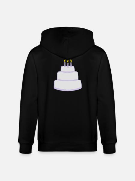 Birthday cake - Veste à capuche bio CULTIVATOR Stanley/Stella Unisexe - noir