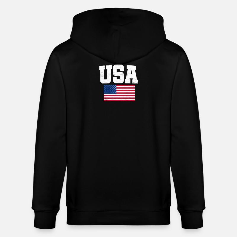 USA - Stanley/Stella Unisex Bio-Kapuzenjacke CULTIVATOR - Schwarz
