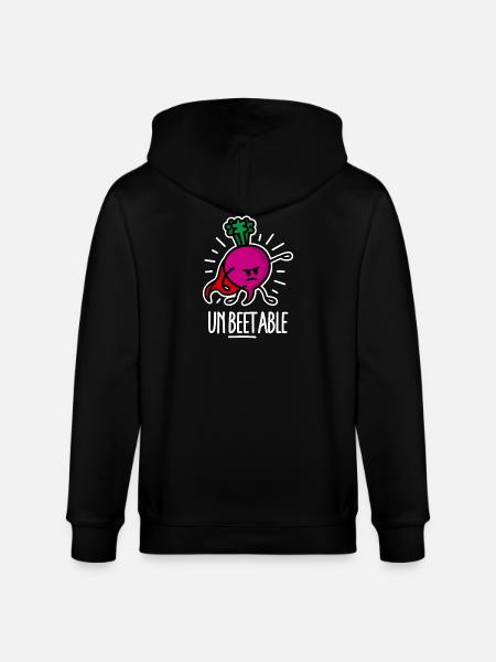 Beetroot betterave / imbattable sur dark - Veste à capuche bio CULTIVATOR Stanley/Stella Unisexe - noir