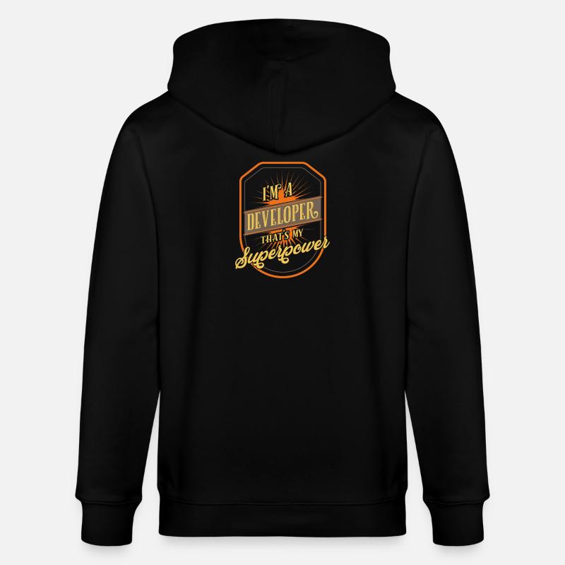 developer - Stanley/Stella CULTIVATOR  Unisex Organic Hooded Jacket - black