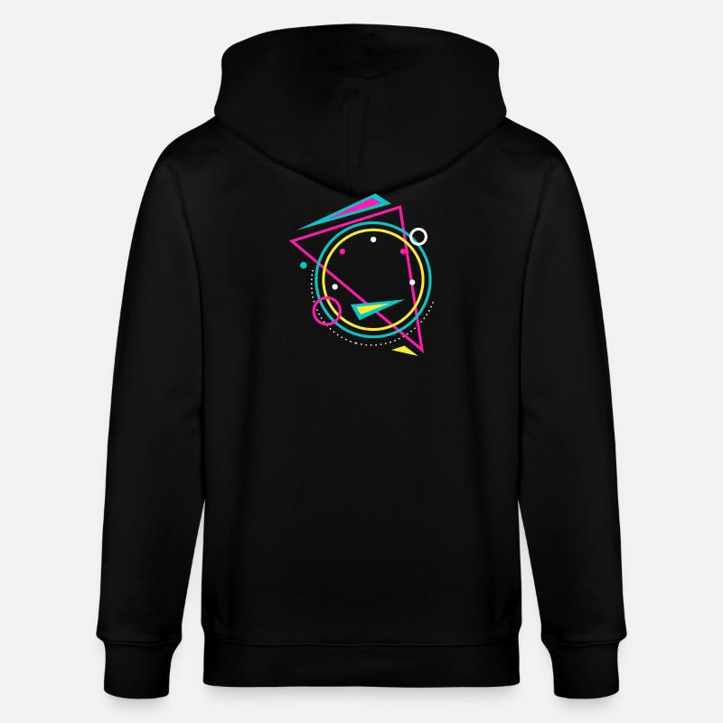 géométrie - Veste à capuche bio CULTIVATOR Stanley/Stella Unisexe - noir