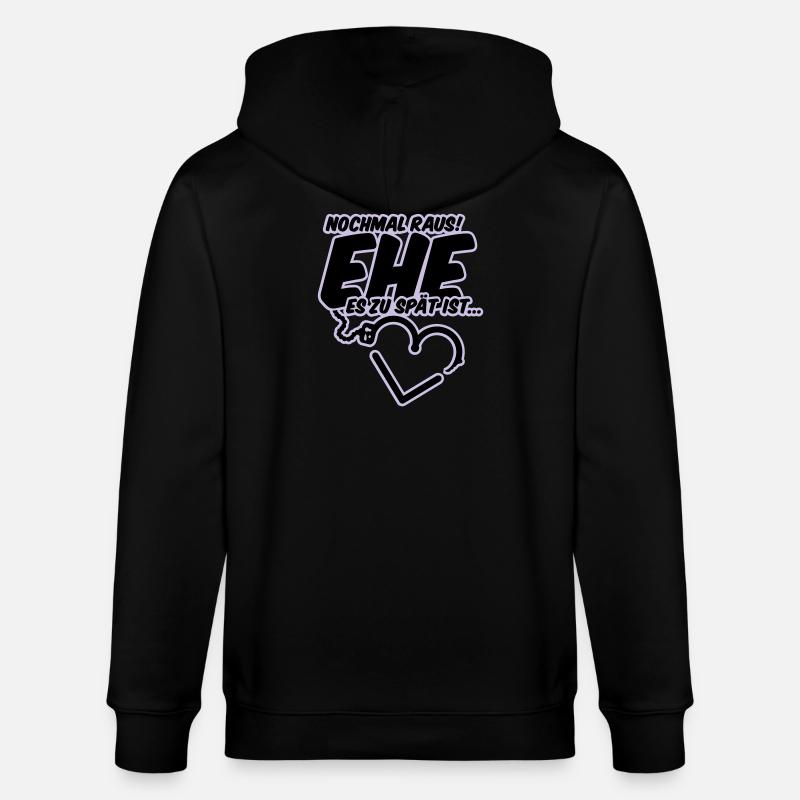 polterabend hochzeit junggesellenabschied - Stanley/Stella Unisex Bio-Kapuzenjacke CULTIVATOR  - Schwarz
