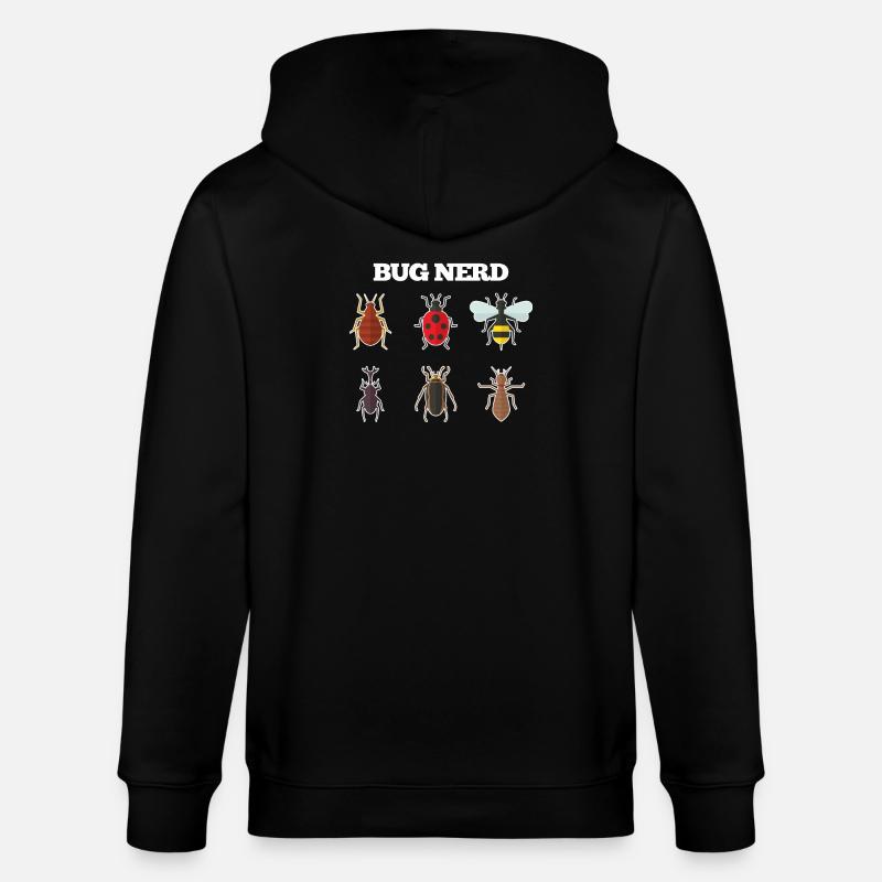 Bug Nerd - Veste à capuche bio CULTIVATOR Stanley/Stella Unisexe - noir