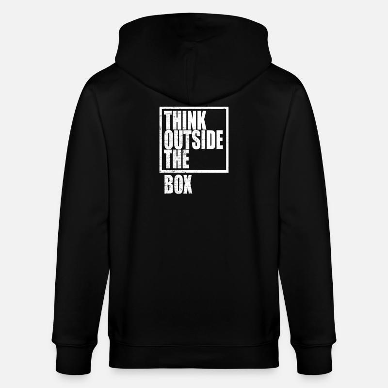 Think Outside The Box / Design Thinking - Stanley/Stella Unisex Bio-Kapuzenjacke CULTIVATOR - Schwarz