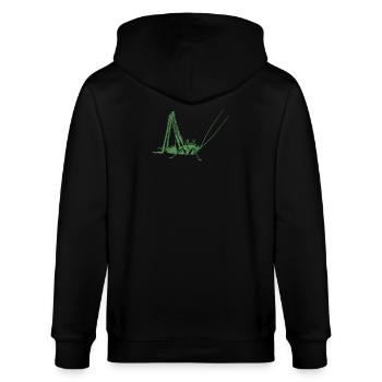 sauterelle - Veste à capuche bio CULTIVATOR Stanley/Stella Unisexe - noir - Dos - Anna (173cm)