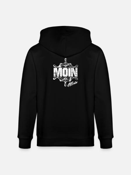 Hamburg Moin Moin - Stanley/Stella Unisex Bio-Kapuzenjacke CULTIVATOR - Schwarz