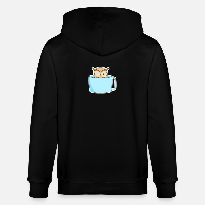 Vogel Kaffee - Stanley/Stella Unisex Bio-Kapuzenjacke CULTIVATOR  - Schwarz