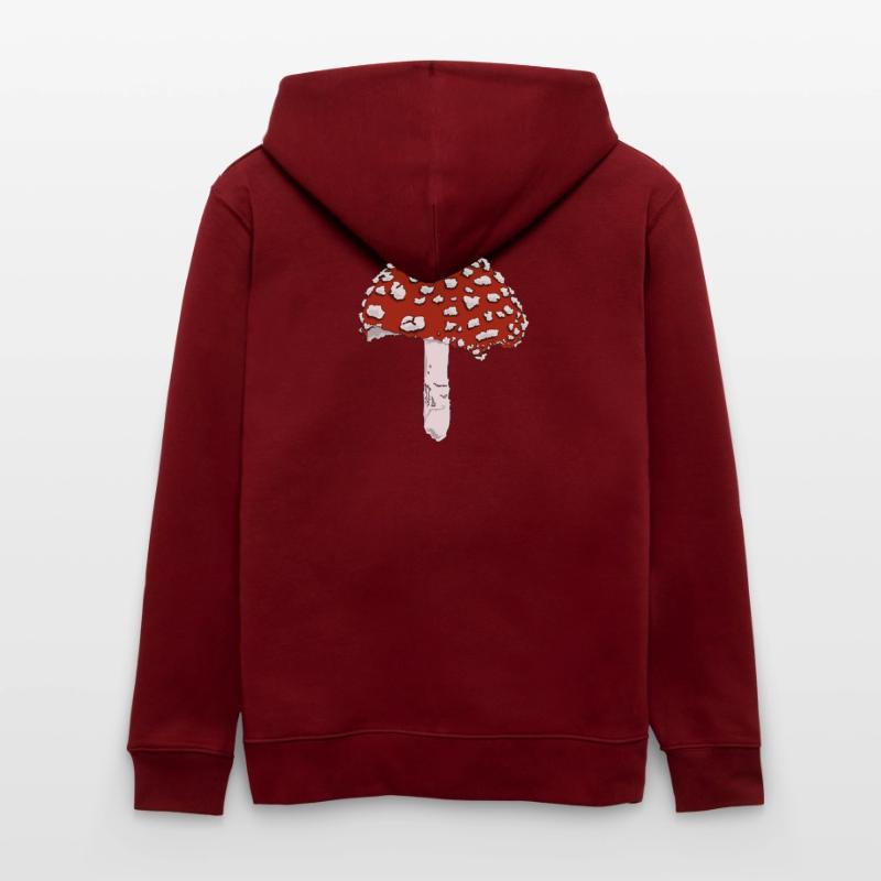 Toadstool toadstool amanita Stanley/Stella CULTIVATOR  Unisex Organic Hooded Jacket