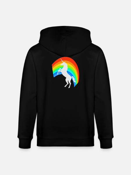 unicorn - Stanley/Stella CULTIVATOR Unisex Organic Hooded Jacket - black