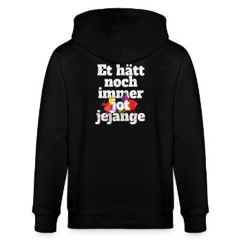 Et Hätt Noch Immer Jot Jejange Kölsch Köln Kölner - Stanley/Stella Unisex Bio-Kapuzenjacke CULTIVATOR  - Schwarz - Hinten - Anna (173cm)