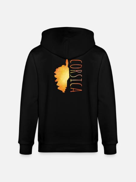 Corse - Veste à capuche bio CULTIVATOR Stanley/Stella Unisexe - noir